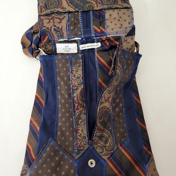 Handcrafted Alice Obie Original Shoulder Bag Patchwork Design With Adjustable St - Picture 7 of 9